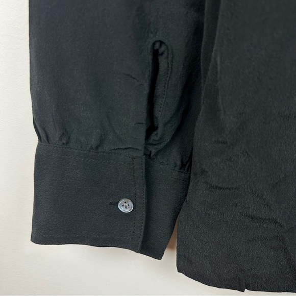 Everlane Black Silk Long Sleeve Size 14 - Picture 9 of 9